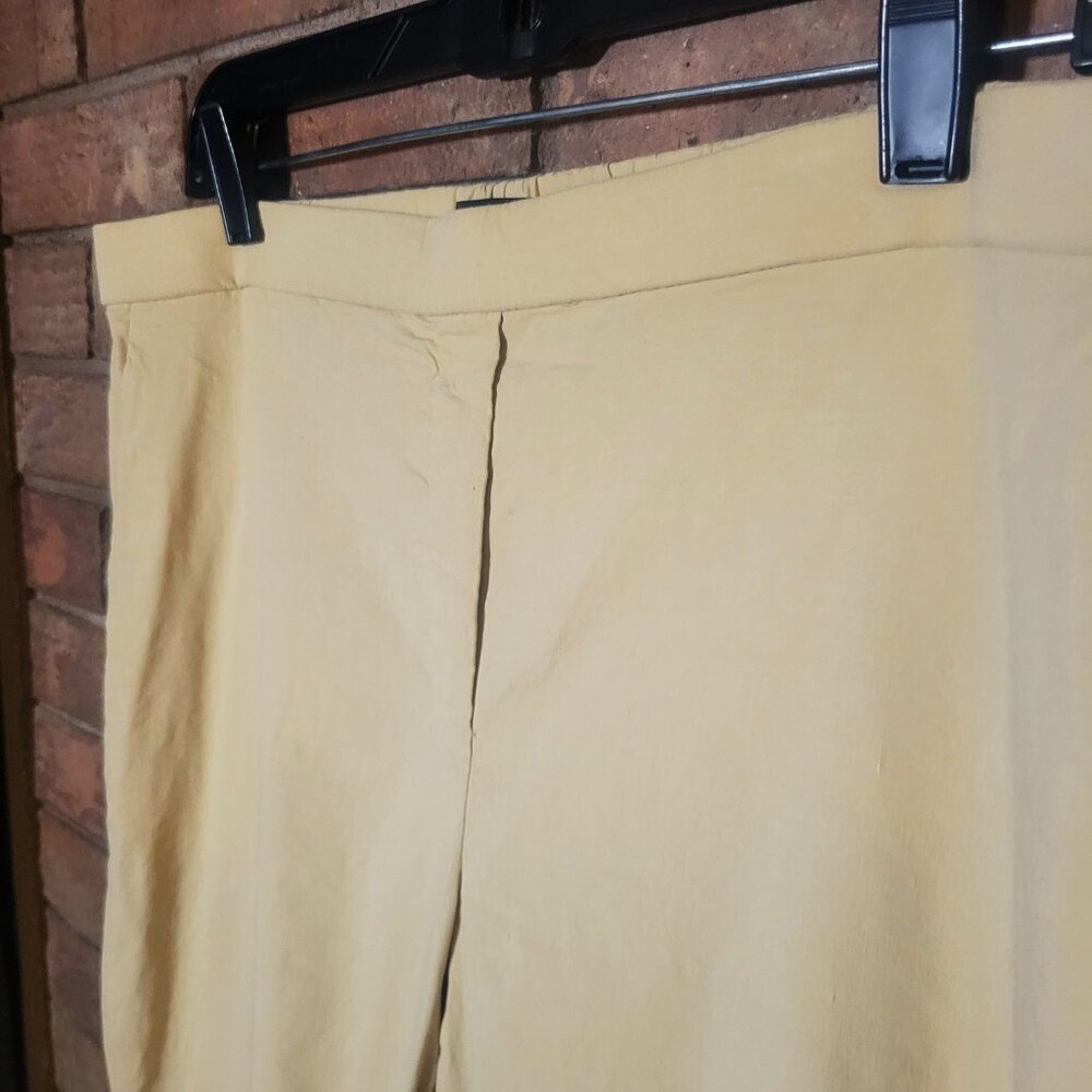 THEORY Treeca Pull-On Pant in Admiral Crepe - Color "Rice", Ankle - Size L - Picture 2 of 11